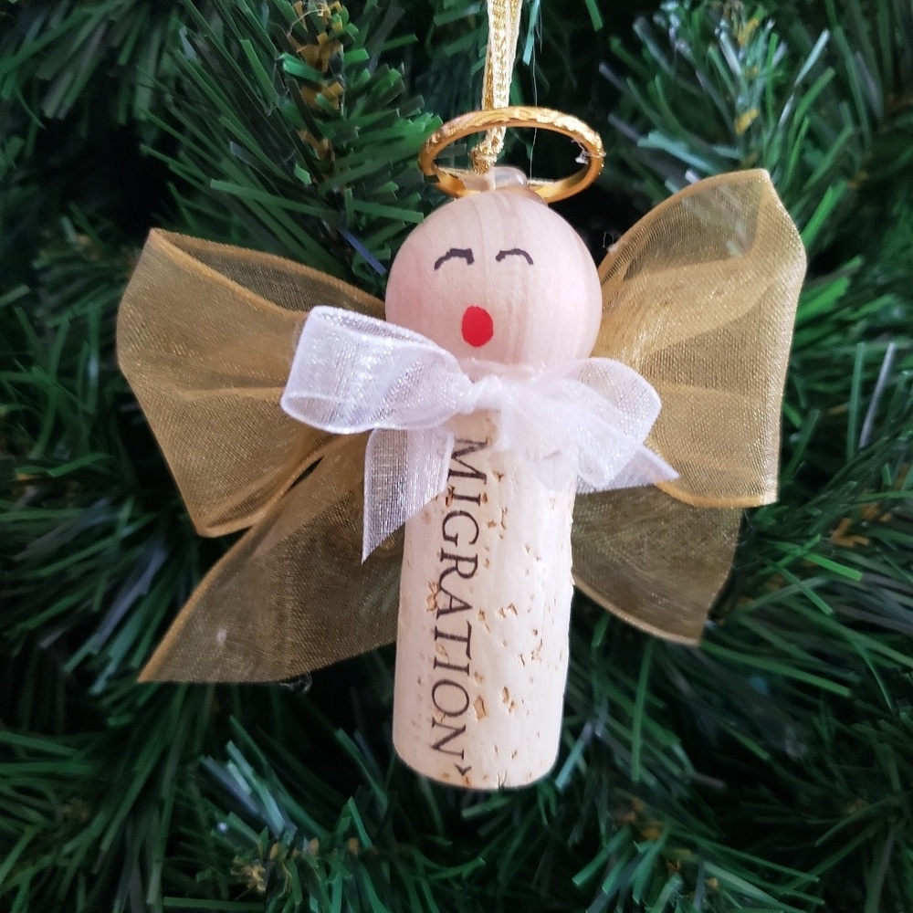 Holiday Angel Cork Ornaments (Set of 3)